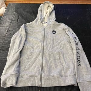 Vineyard Vines for Target Boy’s Heather Gray Zip-Up Hoodie Sweatshirt Size M